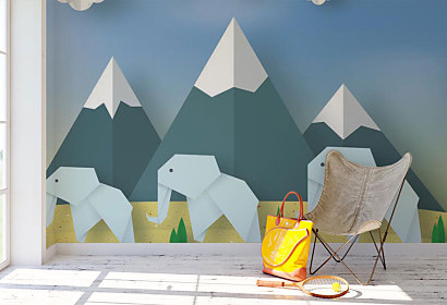 Fototapeta Origami wall